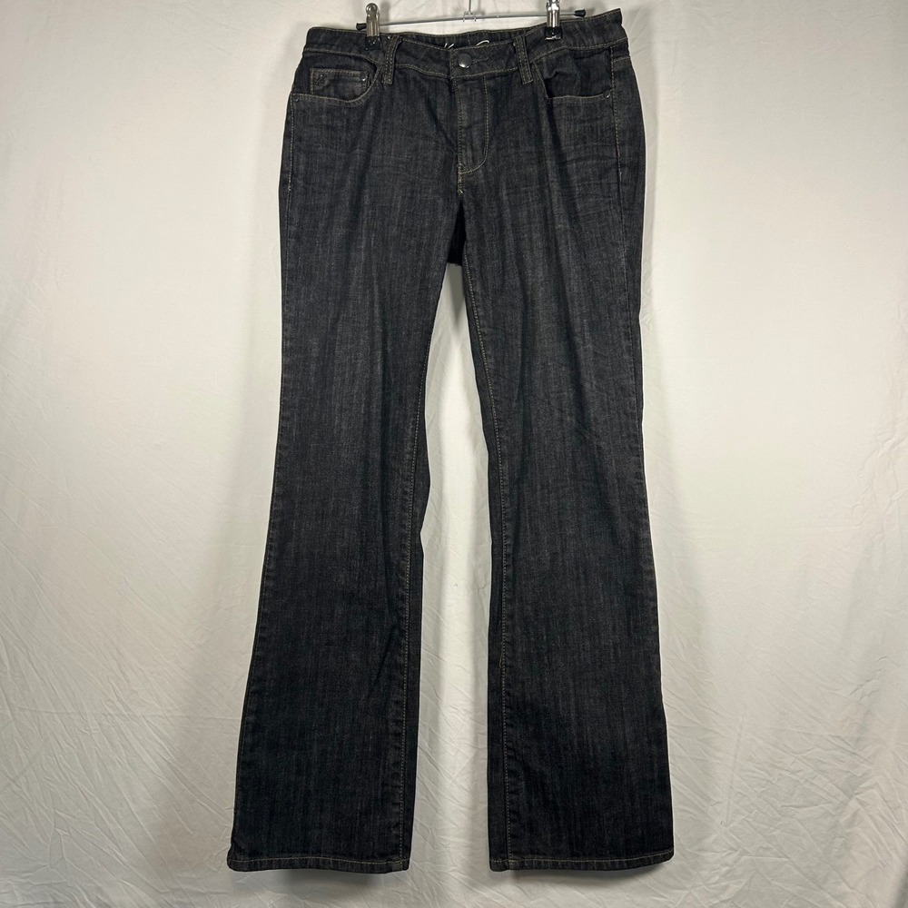 Kenneth Cole New‎ York Jeans Women 30 Dark Wash Mid Rise Flare Leg Denim